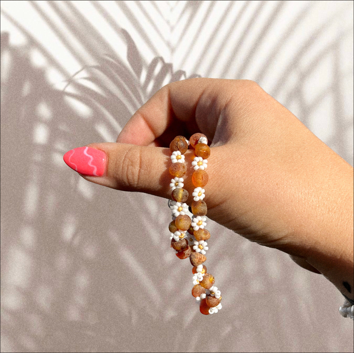 Amber Flower Bracelet