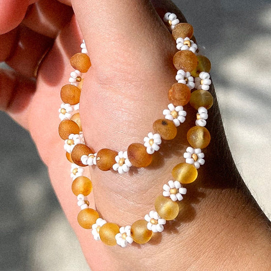 Amber Flower Bracelet